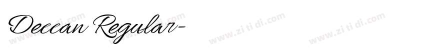 Deccan Regular字体转换